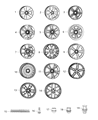 Diagram for 2012 Dodge Challenger Lug Nuts - 6509873AA