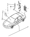 Diagram for 2006 Dodge Stratus Antenna Mast - 4760907AC