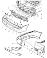 Diagram for 2009 Dodge Charger Bumper - 4806188AD