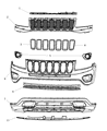 Diagram for 2012 Jeep Compass Bumper - 68109861AA