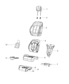 Diagram for Chrysler Seat Cushion - 68137150AF