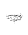 Diagram for Chrysler Intake Manifold Gasket - 5080385AA