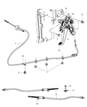 Diagram for Dodge Charger Parking Brake Cable - 68066189AC
