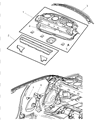 Diagram for Chrysler 300 Rear Crossmember - 68045533AC
