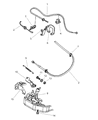Diagram for 2003 Jeep Grand Cherokee Throttle Cable - 4854150AB