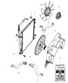 Diagram for Dodge Nitro Cooling Fan Assembly - 68003968AB