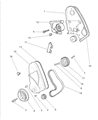Diagram for 1998 Dodge Neon Timing Cover - 4667339