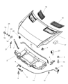 Diagram for 2007 Dodge Sprinter 3500 Hood Cable - 68009853AA