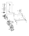 Diagram for 2021 Jeep Wrangler Coil Spring Insulator - 68342245AC
