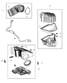 Diagram for 2014 Ram C/V Air Duct - 4861732AC