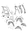 Diagram for Jeep Grand Cherokee Fuel Filler Housing - 68156453AB