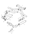 Diagram for 2004 Dodge Viper Exhaust Pipe - 5264998AD
