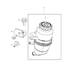 Diagram for Jeep Wrangler Power Steering Reservoir - 52126151AG