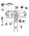 Diagram for 2000 Dodge Neon Headlight Switch - 5019571AA