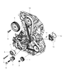 Diagram for Chrysler Town & Country Water Pump - 68027359AA