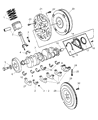 Diagram for 2020 Dodge Charger Crankshaft Thrust Washer Set - 5083979AA