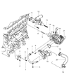 Diagram for 2006 Jeep Liberty Thermostat - 5142601AA