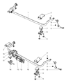 Diagram for 2012 Jeep Wrangler Sway Bar Link - 52059975AC