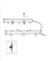 Diagram for 2016 Jeep Wrangler Fuel Injector - 5184085AD