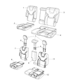Diagram for 2015 Jeep Cherokee Seat Cover - 5YT48DX9AB