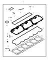 Diagram for Ram 2500 Exhaust Manifold Gasket - 5135789AB