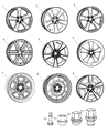 Diagram for 2012 Dodge Charger Lug Nuts - 6509423AA