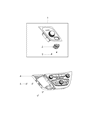 Diagram for Chrysler Pacifica Automatic Transmission Shift Levers - 68240089AE