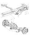 Diagram for 2008 Chrysler Aspen Parking Brake Cable - 52013003AC