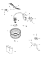 Diagram for Ram ProMaster 1500 Spare Wheel - 4725986AC