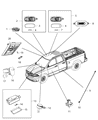Diagram for 2003 Jeep Wrangler Dome Light - 56042559AA