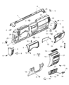 Diagram for Jeep Wrangler Glove Box - 5DP56XDVAD