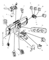 Diagram for 2005 Jeep Wrangler Headlight Switch - 5016709AD
