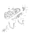 Diagram for Ram 1500 Fuel Tank Strap - 55398299AA