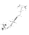Diagram for Jeep Cherokee Tail Pipe - 68302555AB