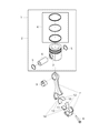 Diagram for Ram 4500 Piston Ring Set - 68067121AA