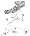 Diagram for Jeep Liberty Exhaust Hanger - 52128905AA