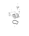 Diagram for Jeep Grand Cherokee Thermostat Housing - 4893926AD