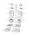 Diagram for 2020 Chrysler Pacifica Seat Cover - 7BB34LA8AA