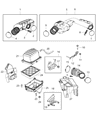 Diagram for Jeep Wrangler Mass Air Flow Sensor - 5149279AC