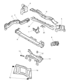 Diagram for Chrysler Voyager Battery Tray - 4860858AB