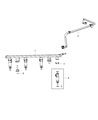 Diagram for 2009 Jeep Compass Fuel Rail - 4891575AA