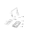 Diagram for Chrysler Pacifica Battery Tray - 68267109AB