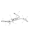 Diagram for Chrysler Crossfire Parking Brake Cable - 5098986AA