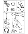 Diagram for 2005 Chrysler Town & Country Antenna Cable - 4685765AC
