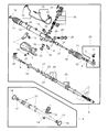 Diagram for Chrysler Rack and Pinion Boot - MR519053