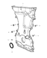 Diagram for Dodge Timing Cover - 4884466AC