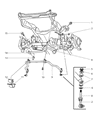 Diagram for Dodge Ram 2500 Sway Bar Kit - 52113551AA