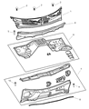 Diagram for Jeep Grand Cherokee Dash Panels - 55135358AF