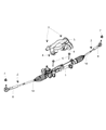 Diagram for Chrysler Town & Country Steering Gear Box - 5151705AD