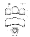 Diagram for Chrysler PT Cruiser Instrument Cluster - 5179686AA
